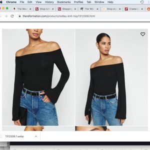 Reformation Radley Top Black XS